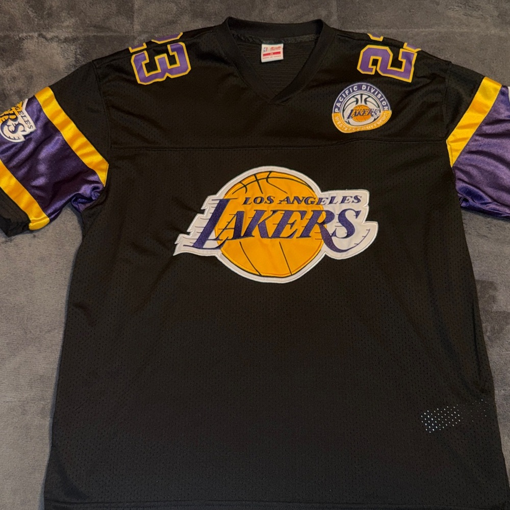 Los Angeles Lakers Black Jersey – Size Medium – Purple & Gold